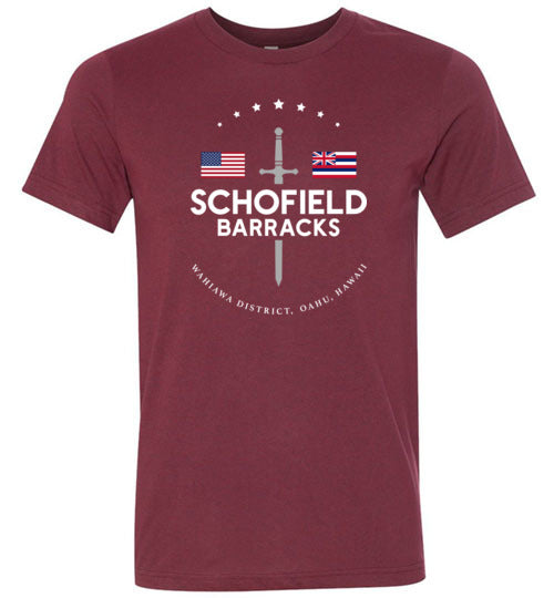 Schofield Barracks - Men's/Unisex Lightweight Fitted T-Shirt-Wandering I Store