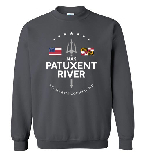 NAS Patuxent River - Men's/Unisex Crewneck Sweatshirt-Wandering I Store