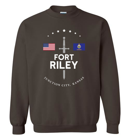 Load image into Gallery viewer, Fort Riley - Men&#39;s/Unisex Crewneck Sweatshirt-Wandering I Store
