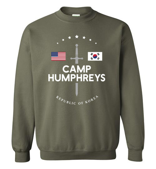 Camp Humphreys - Men's/Unisex Crewneck Sweatshirt-Wandering I Store