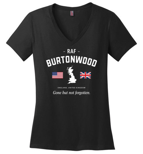 Load image into Gallery viewer, RAF Burtonwood &quot;GBNF&quot; - Women&#39;s V-Neck T-Shirt-Wandering I Store
