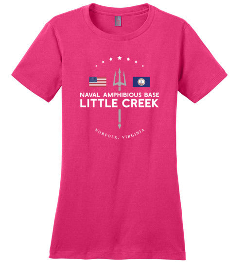 Load image into Gallery viewer, Naval Amphibious Base Little Creek - Women&#39;s Crewneck T-Shirt-Wandering I Store

