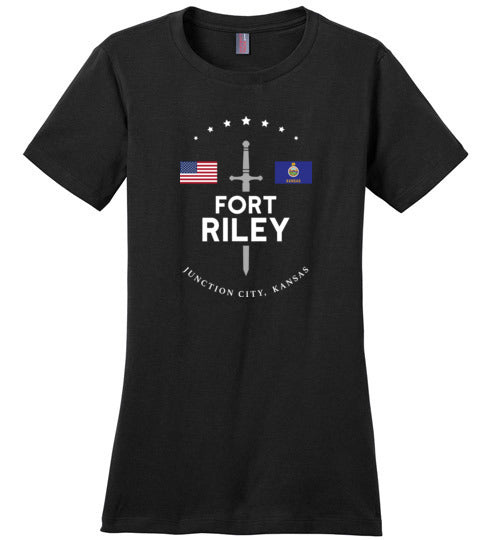 Fort Riley - Women's Crewneck T-Shirt-Wandering I Store