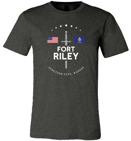 Load image into Gallery viewer, Fort Riley - Men&#39;s/Unisex Lightweight Fitted T-Shirt-Wandering I Store
