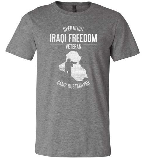 Load image into Gallery viewer, Operation Iraqi Freedom &quot;Camp Rustamiyah&quot; - Men&#39;s/Unisex Lightweight Fitted T-Shirt
