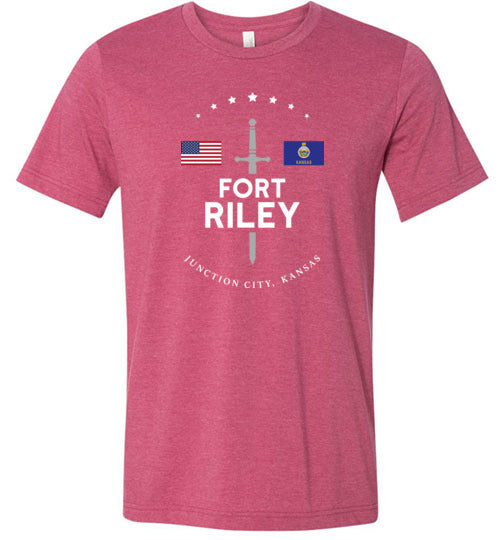 Load image into Gallery viewer, Fort Riley - Men&#39;s/Unisex Lightweight Fitted T-Shirt-Wandering I Store
