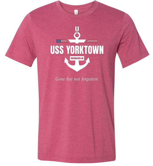 USS Yorktown CV/CVA/CVS-10 "GBNF" - Men's/Unisex Lightweight Fitted T-Shirt