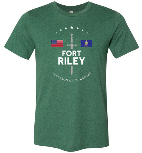 Load image into Gallery viewer, Fort Riley - Men&#39;s/Unisex Lightweight Fitted T-Shirt-Wandering I Store
