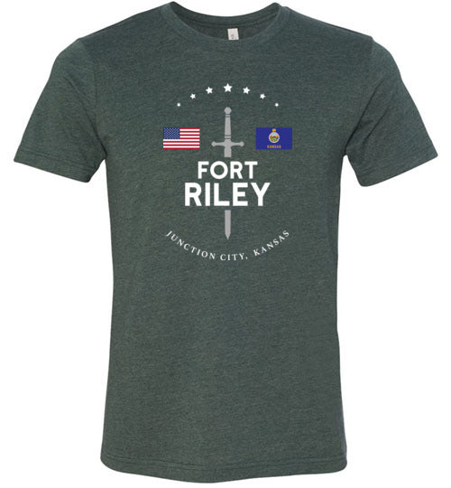 Load image into Gallery viewer, Fort Riley - Men&#39;s/Unisex Lightweight Fitted T-Shirt-Wandering I Store
