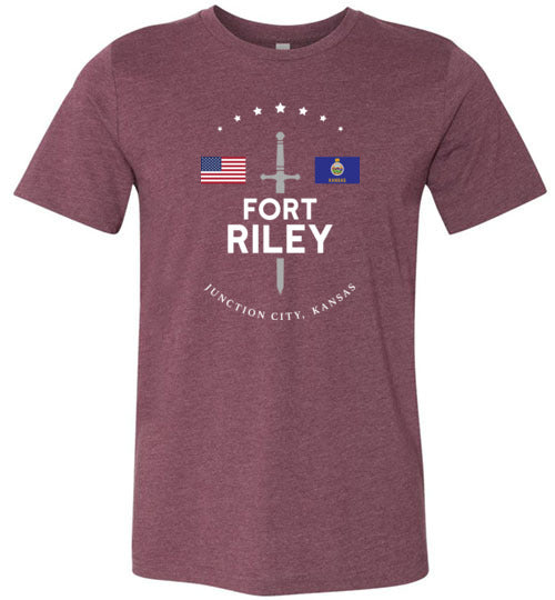 Load image into Gallery viewer, Fort Riley - Men&#39;s/Unisex Lightweight Fitted T-Shirt-Wandering I Store
