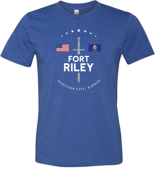 Load image into Gallery viewer, Fort Riley - Men&#39;s/Unisex Lightweight Fitted T-Shirt-Wandering I Store
