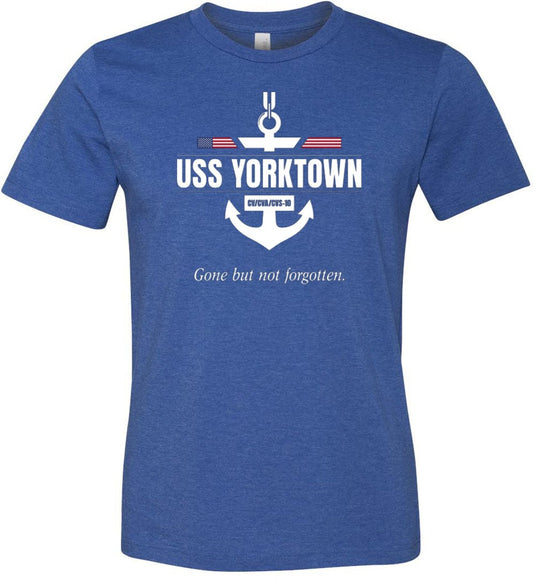 USS Yorktown CV/CVA/CVS-10 "GBNF" - Men's/Unisex Lightweight Fitted T-Shirt