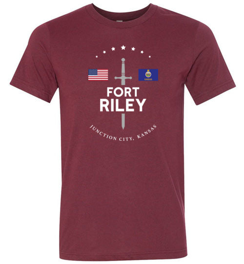 Fort Riley - Men's/Unisex Lightweight Fitted T-Shirt-Wandering I Store