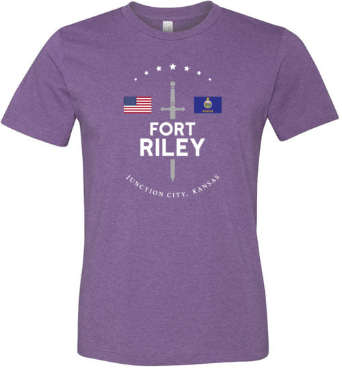 Fort Riley - Men's/Unisex Lightweight Fitted T-Shirt-Wandering I Store