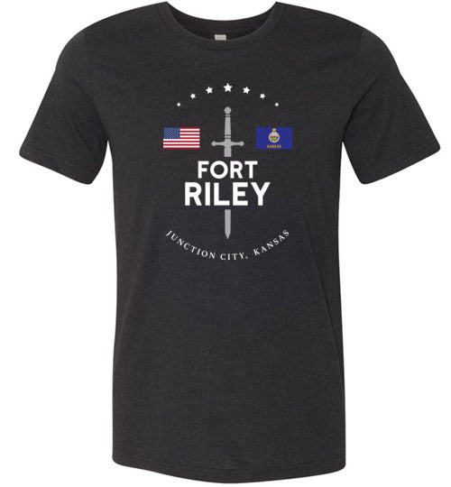 Fort Riley - Men's/Unisex Lightweight Fitted T-Shirt-Wandering I Store