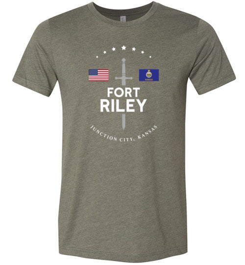 Load image into Gallery viewer, Fort Riley - Men&#39;s/Unisex Lightweight Fitted T-Shirt-Wandering I Store
