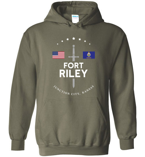 Load image into Gallery viewer, Fort Riley - Men&#39;s/Unisex Hoodie-Wandering I Store
