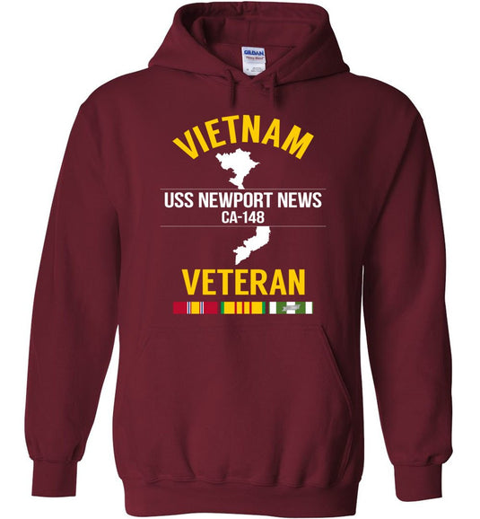 Vietnam Veteran "USS Newport News CA-148" - Men's/Unisex Hoodie