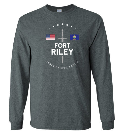 Load image into Gallery viewer, Fort Riley - Men&#39;s/Unisex Long-Sleeve T-Shirt-Wandering I Store
