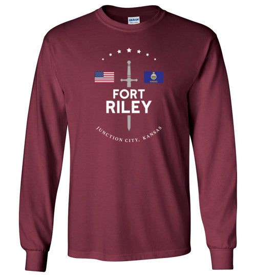 Load image into Gallery viewer, Fort Riley - Men&#39;s/Unisex Long-Sleeve T-Shirt-Wandering I Store
