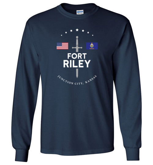 Load image into Gallery viewer, Fort Riley - Men&#39;s/Unisex Long-Sleeve T-Shirt-Wandering I Store
