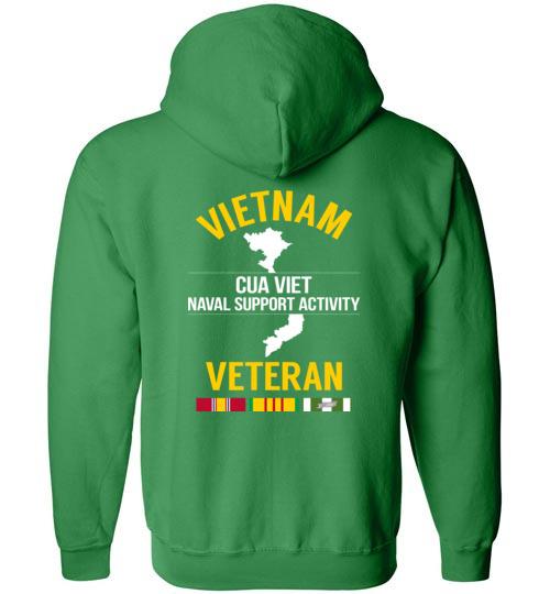 Load image into Gallery viewer, Vietnam Veteran &quot;Cua Viet Naval Support Activity&quot; - Men&#39;s/Unisex Zip-Up Hoodie
