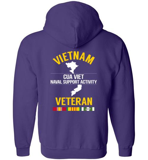 Load image into Gallery viewer, Vietnam Veteran &quot;Cua Viet Naval Support Activity&quot; - Men&#39;s/Unisex Zip-Up Hoodie
