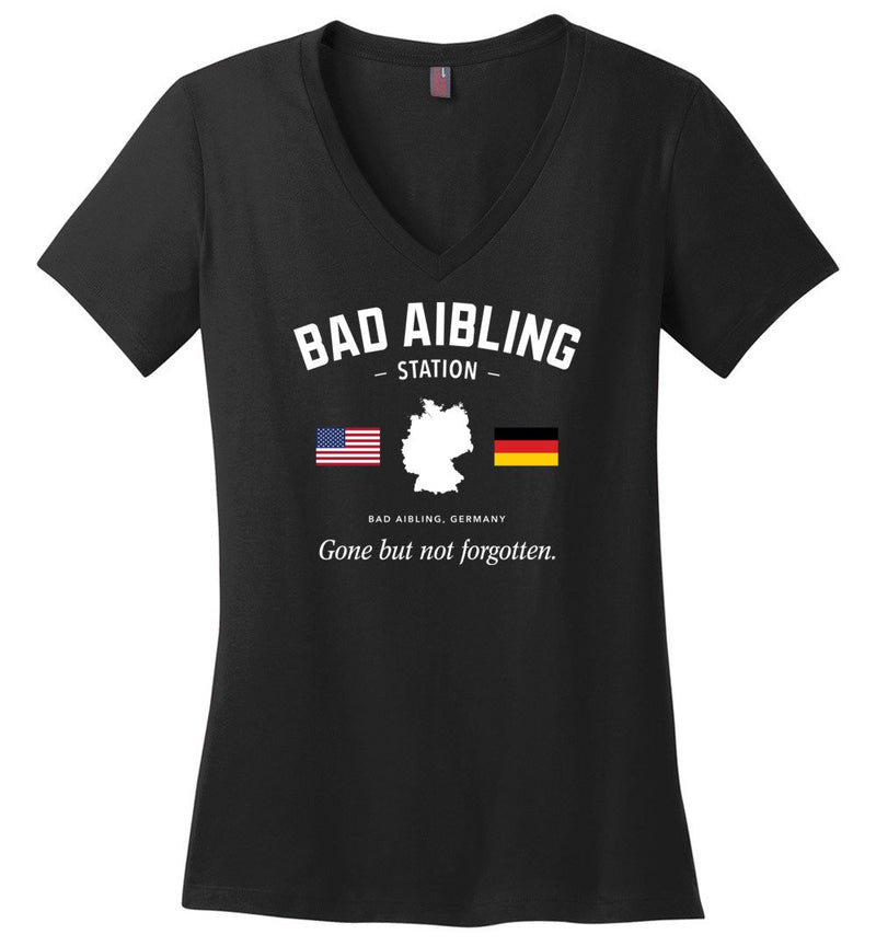 Load image into Gallery viewer, Bad Aibling Station &quot;GBNF&quot; - Women&#39;s V-Neck T-Shirt
