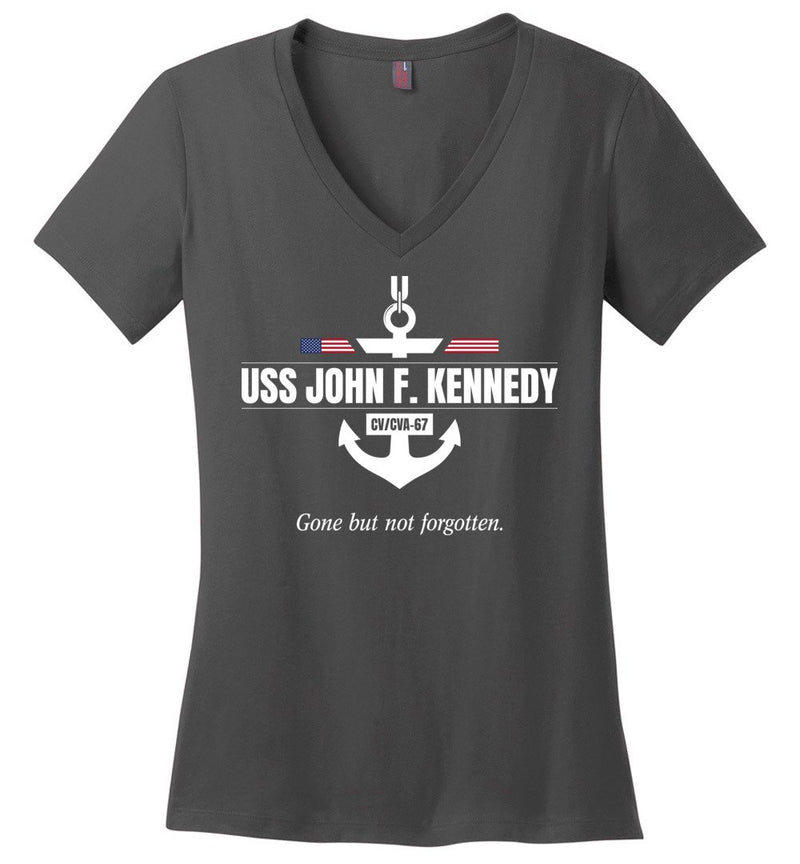 Load image into Gallery viewer, USS John F. Kennedy CV/CVA-67 &quot;GBNF&quot; - Women&#39;s V-Neck T-Shirt
