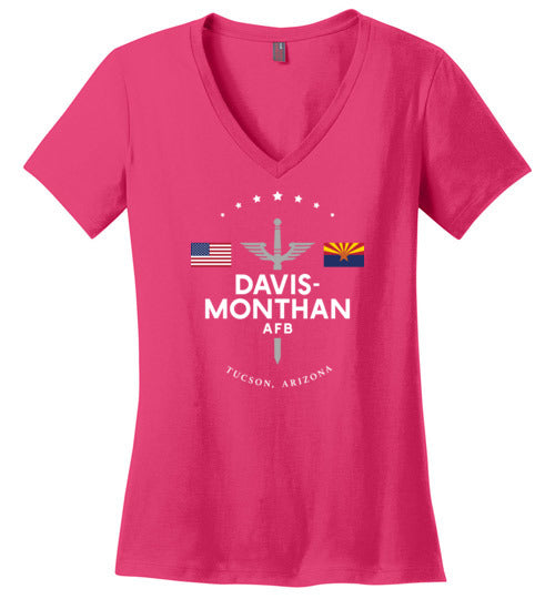 Load image into Gallery viewer, Davis-Monthan AFB - Women&#39;s V-Neck T-Shirt-Wandering I Store
