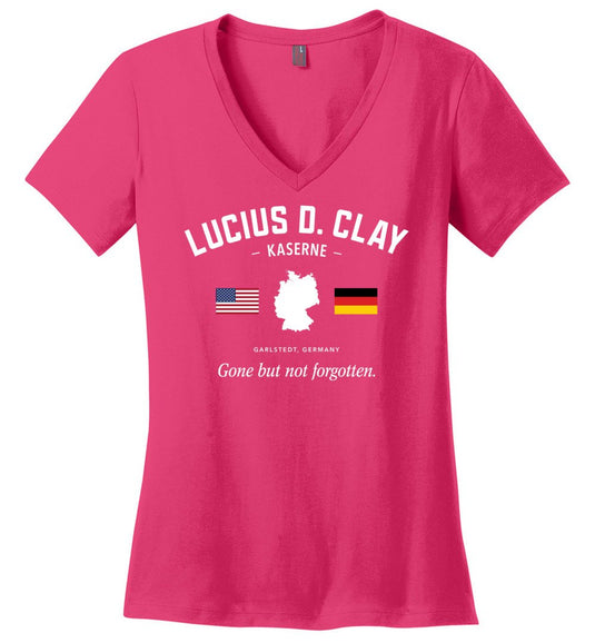 Lucius D. Clay Kaserne "GBNF" - Women's V-Neck T-Shirt