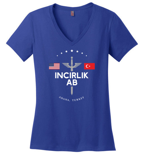 Load image into Gallery viewer, Incirlik AB - Women&#39;s V-Neck T-Shirt-Wandering I Store
