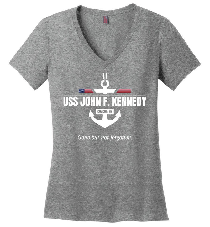 Load image into Gallery viewer, USS John F. Kennedy CV/CVA-67 &quot;GBNF&quot; - Women&#39;s V-Neck T-Shirt
