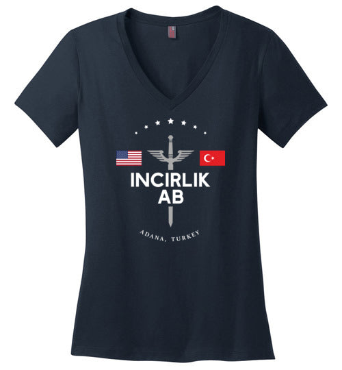 Incirlik AB - Women's V-Neck T-Shirt-Wandering I Store