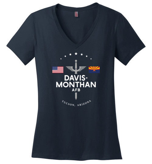 Davis-Monthan AFB - Women's V-Neck T-Shirt-Wandering I Store