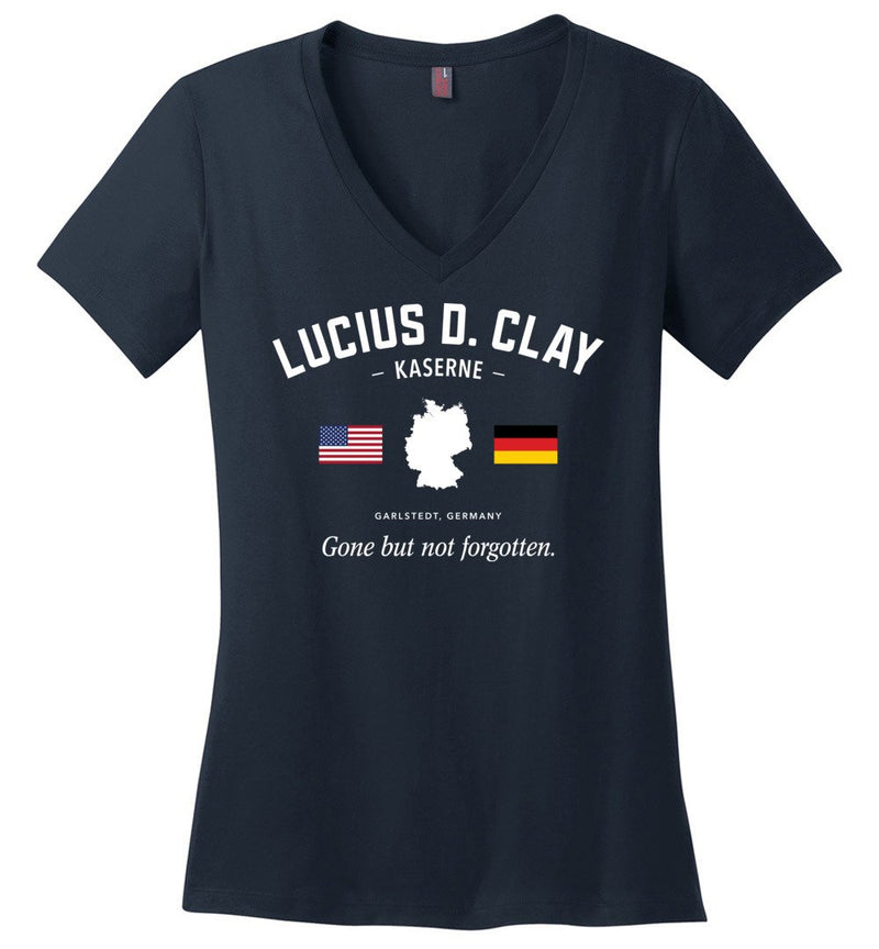 Load image into Gallery viewer, Lucius D. Clay Kaserne &quot;GBNF&quot; - Women&#39;s V-Neck T-Shirt
