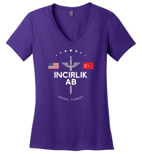 Incirlik AB - Women's V-Neck T-Shirt-Wandering I Store