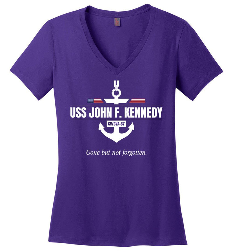 Load image into Gallery viewer, USS John F. Kennedy CV/CVA-67 &quot;GBNF&quot; - Women&#39;s V-Neck T-Shirt
