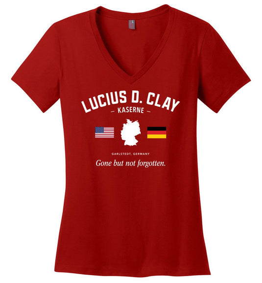 Lucius D. Clay Kaserne "GBNF" - Women's V-Neck T-Shirt