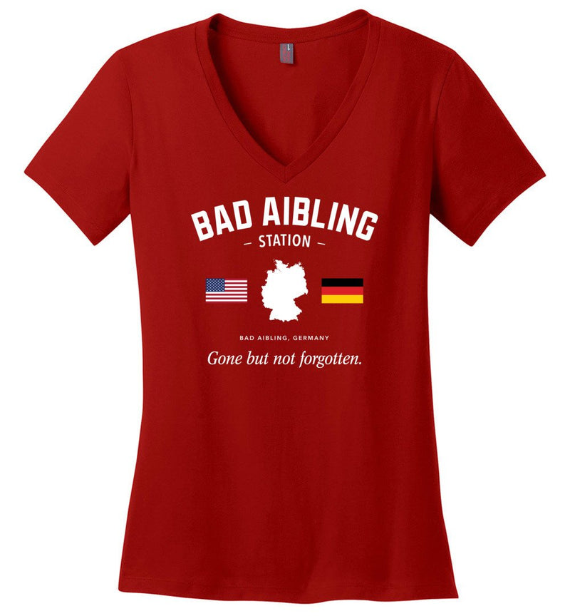 Load image into Gallery viewer, Bad Aibling Station &quot;GBNF&quot; - Women&#39;s V-Neck T-Shirt
