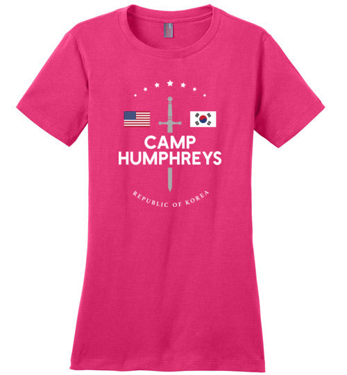 Load image into Gallery viewer, Camp Humphreys - Women&#39;s Crewneck T-Shirt-Wandering I Store
