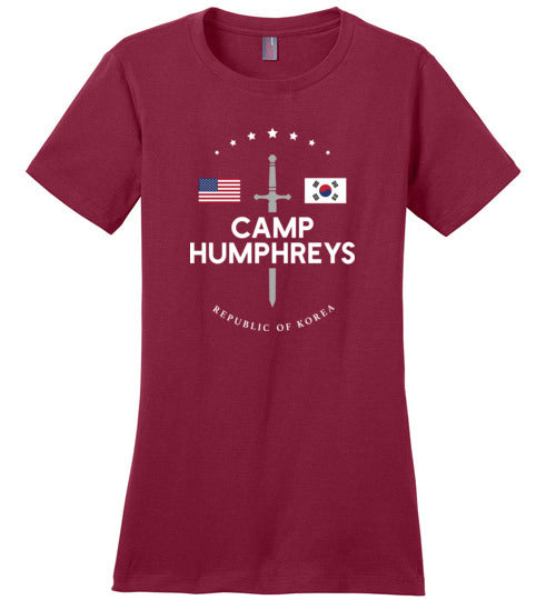 Load image into Gallery viewer, Camp Humphreys - Women&#39;s Crewneck T-Shirt-Wandering I Store
